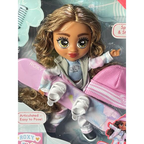 2025 Jakks ROXY Snowboard Fashion Doll Accessories Articulated New in Box - Picture 2 of 7